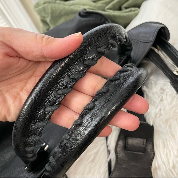 Balenciaga City Classic Metallic Edge Black Leather Hand/Shoulder Bag Medium - Picture 10 of 14